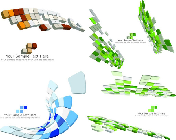 Abstract 3d checked  business background for use in web design - Vetor, Imagem