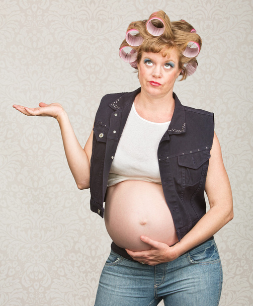Indifferent Pregnant Woman - Photo, image