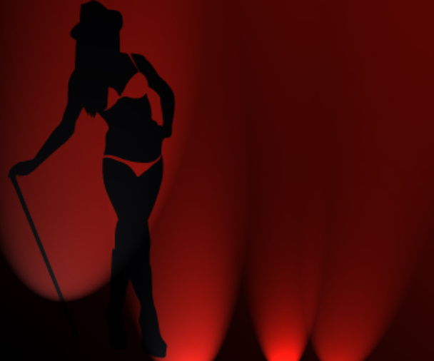 Shape of disco dancer in pink color - Zdjęcie, obraz