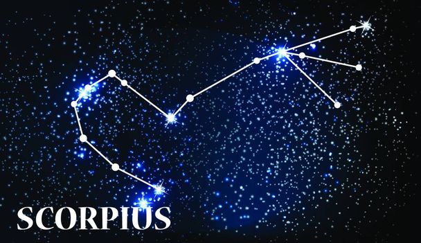 Symbol: Scorpius Zodiac Sign. Vector Illustration. EPS10 - Vektör, Görsel