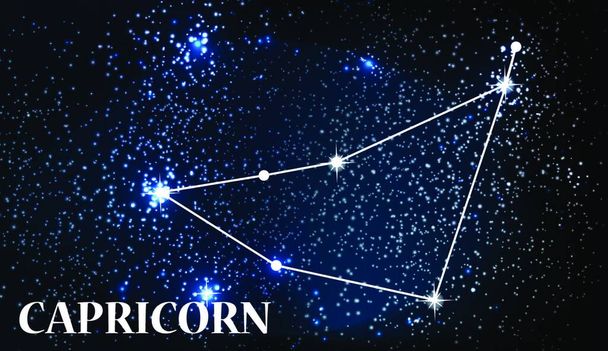 Symbol: Capricorn Zodiac Sign. Vector Illustration. EPS10 - Vektori, kuva