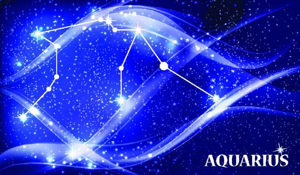 Symbol: Aquarius Zodiac Sign. Vector Illustration. EPS10 - Vettoriali, immagini