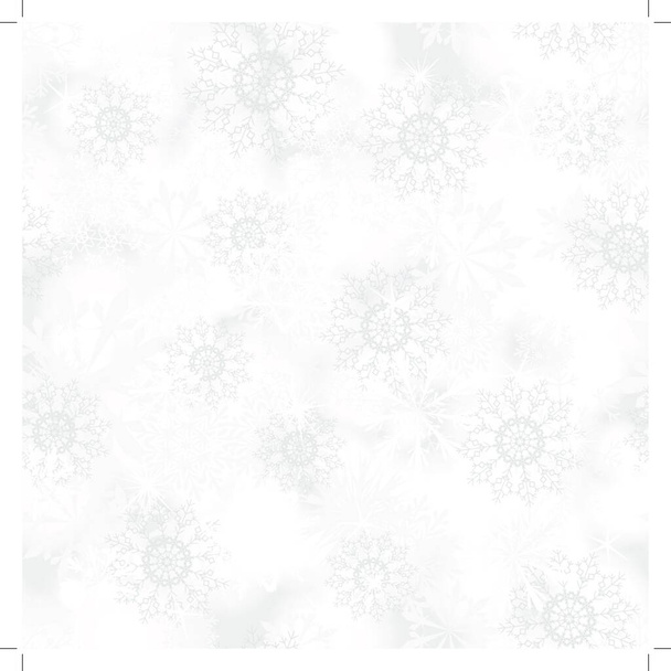 Seamless snowflake patterns. Fully editable EPS 10 vector illustration with transparency. - Вектор, зображення