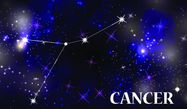 Symbol: Cancer Zodiac Sign. Vector Illustration. EPS10 - Vektör, Görsel