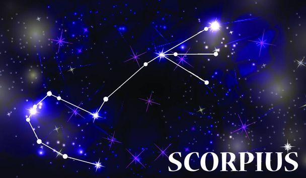 Symbol: Scorpius Zodiac Sign. Vector Illustration. EPS10 - Вектор, зображення