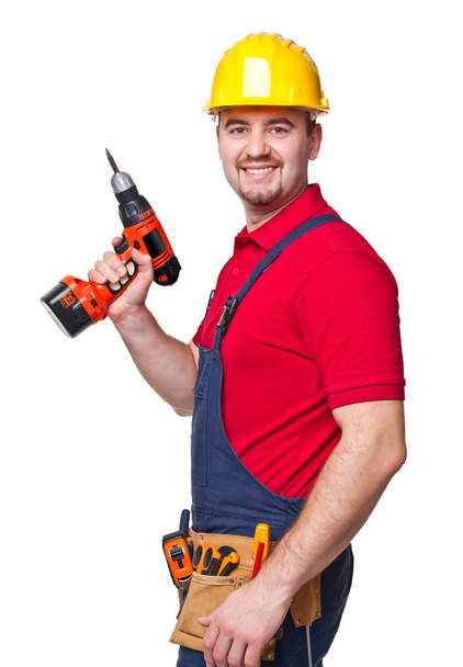 smiling handyman - Photo, image