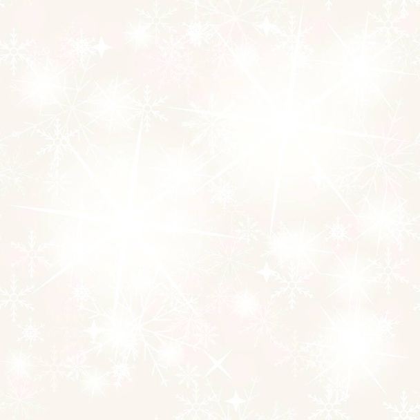 seamless snowflakes background.  Vector illustration - Vettoriali, immagini