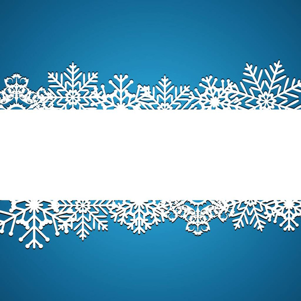 Christmas snowflakes background vector illustration - Вектор,изображение