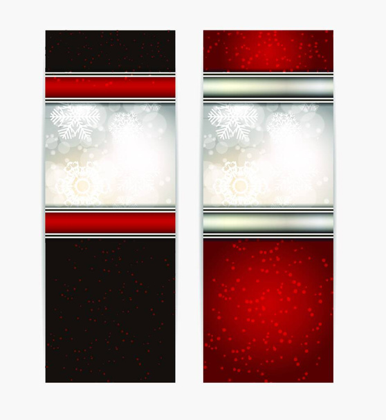 Christmas Gift Card Set Vector Illustration EPS10. - Wektor, obraz