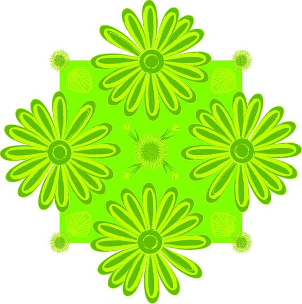 An abstract flower design that can be used as a background - Διάνυσμα, εικόνα