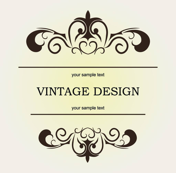Vector luxury vintage for design - Vector, afbeelding