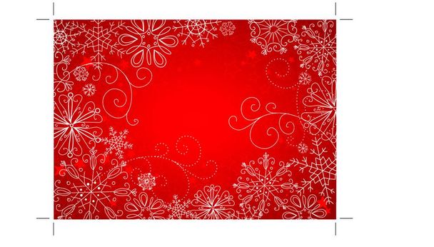 Abstract background with snowflakes. Vector - Vektor, Bild