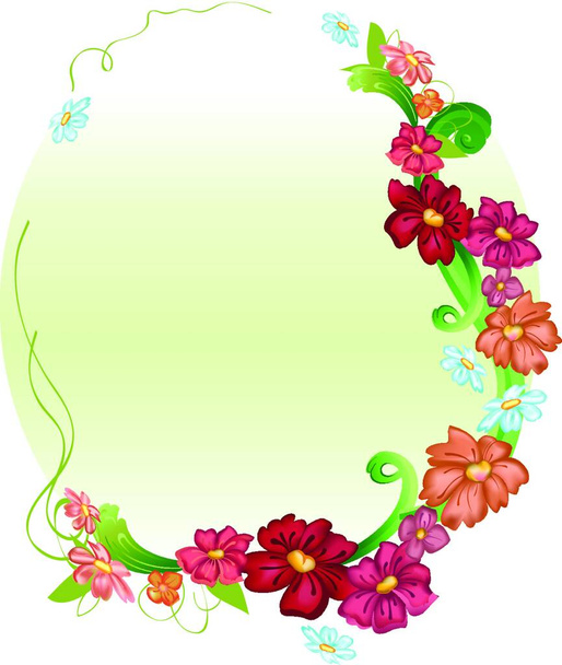 Vector illustraition of elegant floral frames - Vektor, Bild