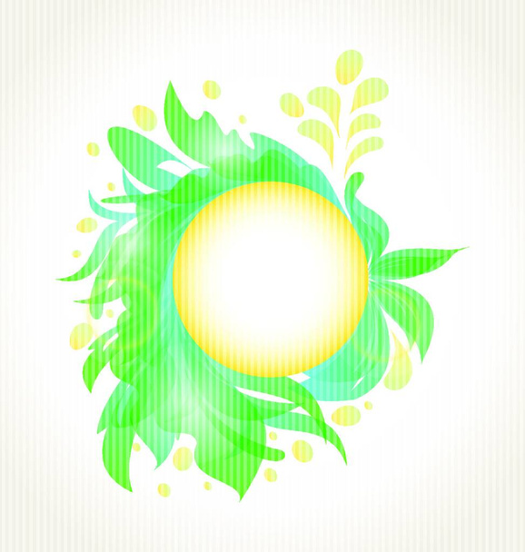 Illustration abstract floral transparent background - vector - Вектор,изображение