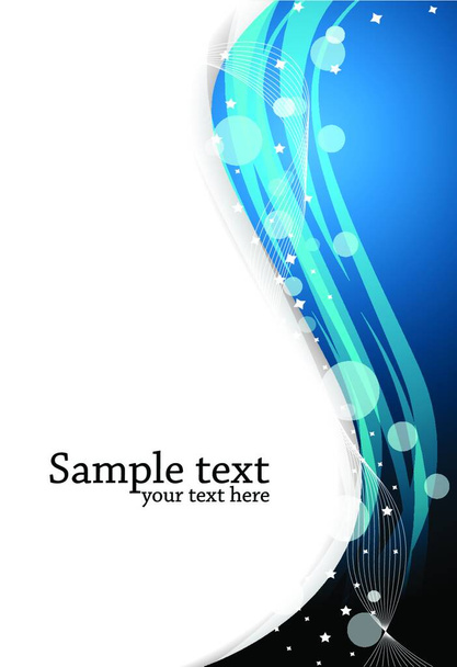 Vector bright blue background - Vector, Image