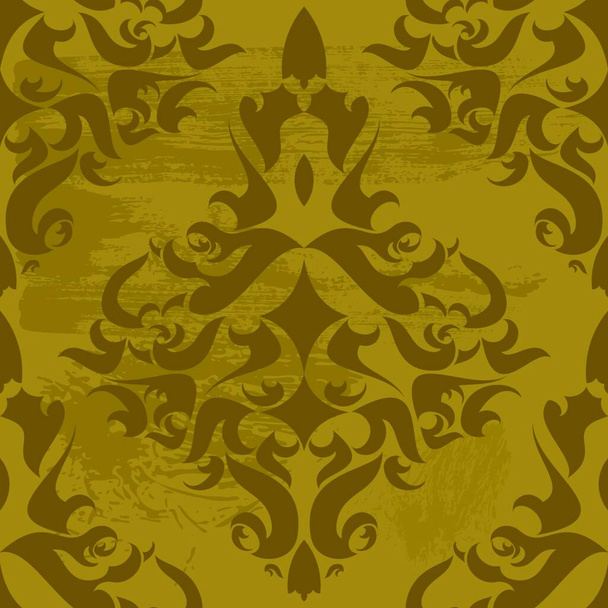 Vintage damask wallpaper , vector seamless pattern - Vecteur, image