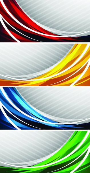 Set of abstract banners. Bright illustration - Vector, afbeelding