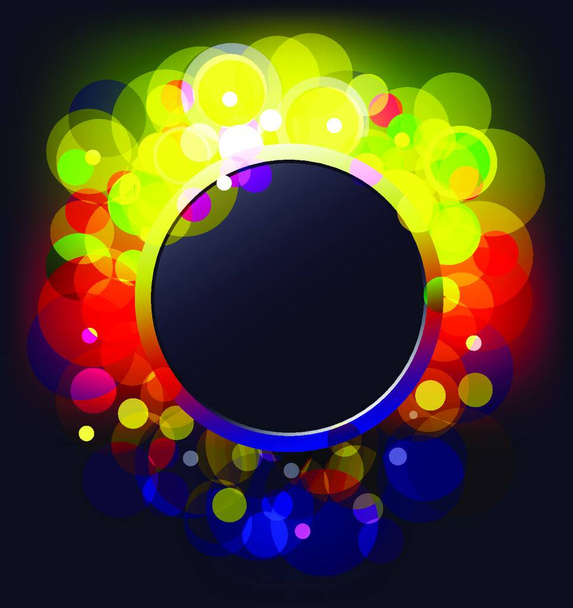frame with glowing dots - Vector, Imagen