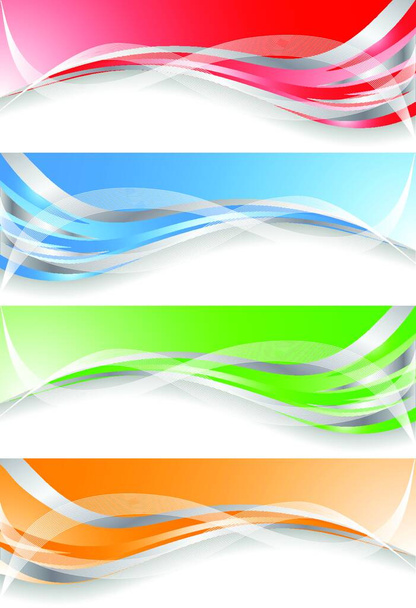 Vector colorful set banners - Vektor, kép