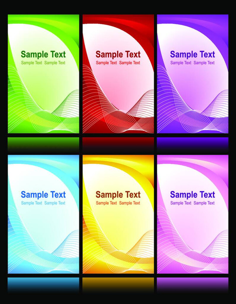 Set of beautiful backgrounds - Vector, Image