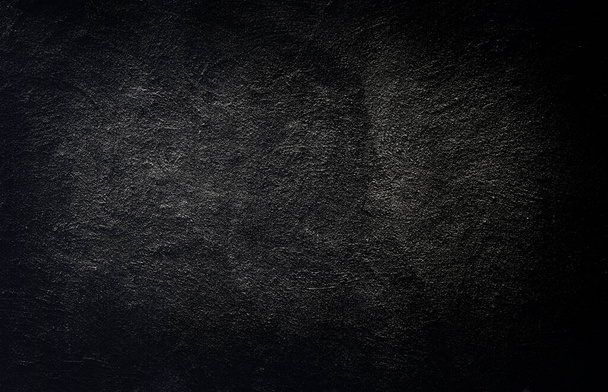 Black concrete wall grunge texture background for interior decoration. - Photo, Image