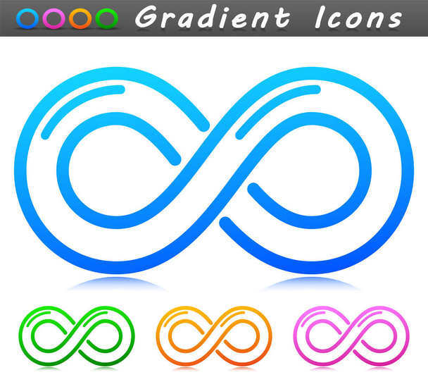 Illustrazione vettoriale di infinity symbol icon design
 - Vettoriali, immagini