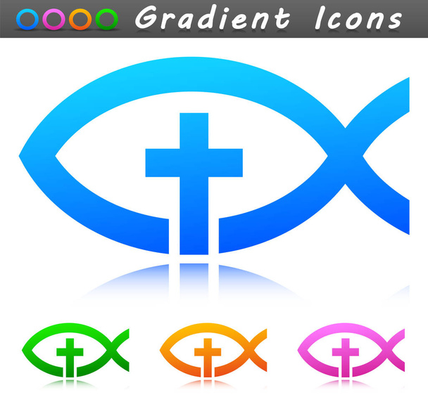Vector illustration of christian symbol icon design - Vector, Image