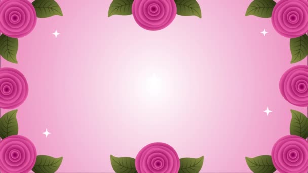 lindas rosas flores jardim quadro animação
 - Filmagem, Vídeo