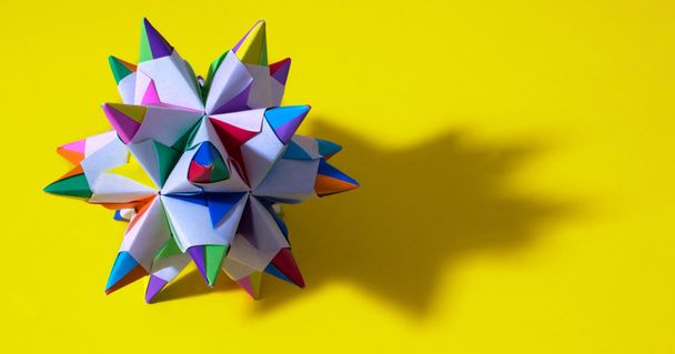 geometrisches modulares Origami - Foto, Bild