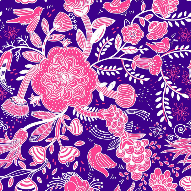 vector floral seamless pattern - Vector, Image
