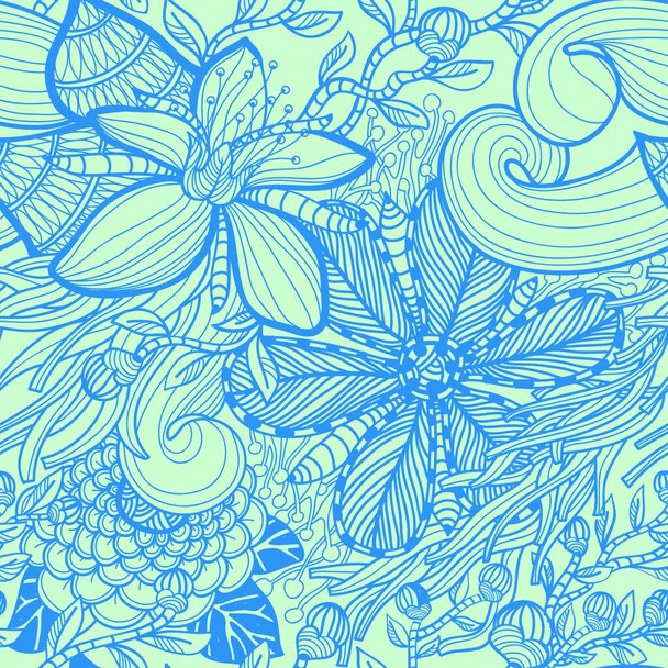 vector floral seamless pattern - Vector, Imagen