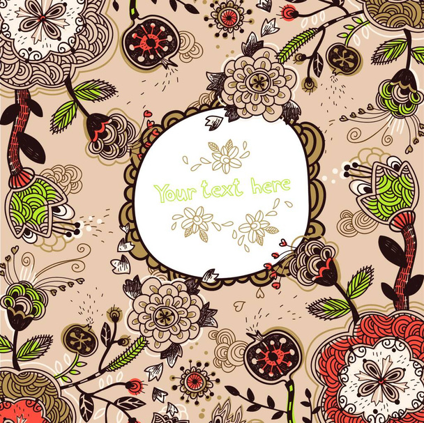 vector floral seamless pattern - Vector, afbeelding
