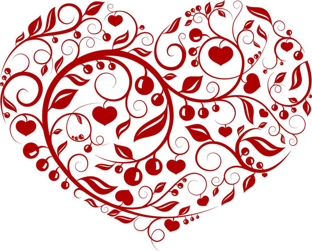 Heart pattern (love, valentine, pattern series) - Vector, imagen