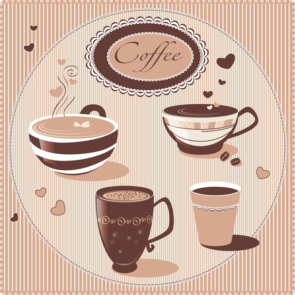 Cap of coffee - Διάνυσμα, εικόνα