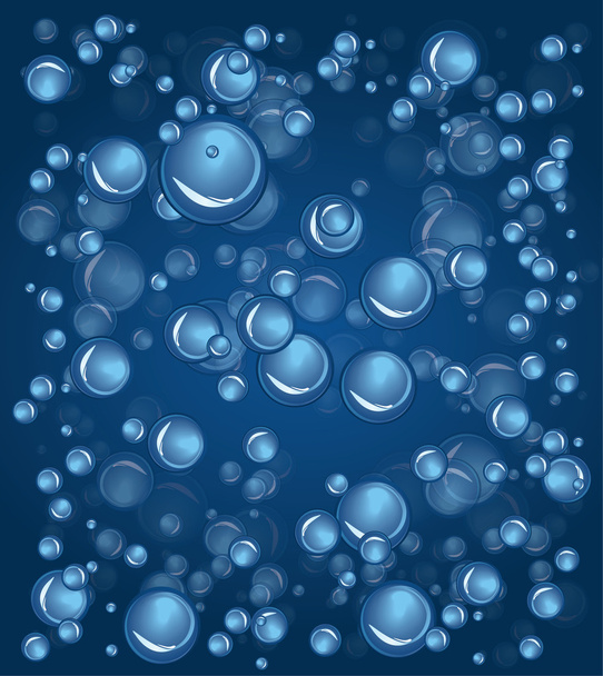 Капли воды голубые, векторный фон
 - Вектор,изображение