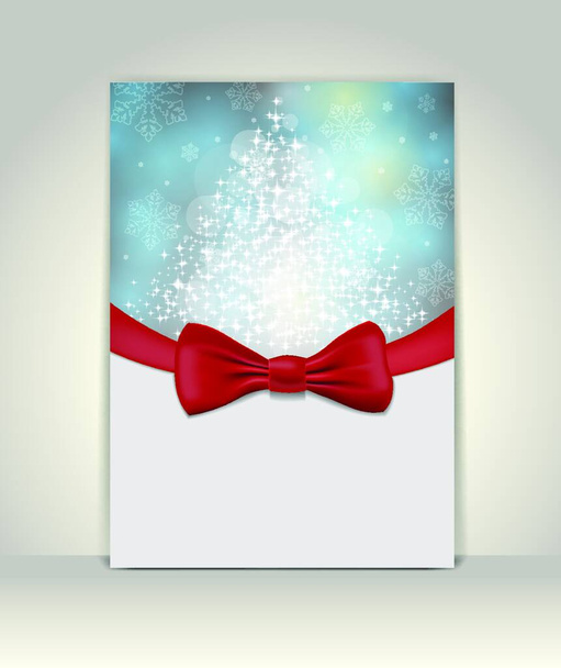 Greeting template, Merry Christmas and Happy New Year - Вектор, зображення