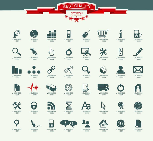 Quality icon Set (Service, Medical, Media, Mail, Mobile, ,Web , Camping icons, Butterfly) - Vector, afbeelding