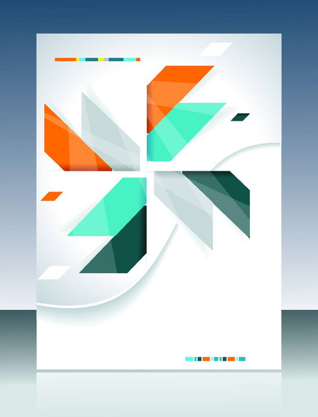 Vector brochure template design with abstract elements. - Vektor, Bild