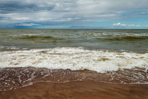 Θέα σε μια φυσική ακτή της Βαλτικής Θάλασσας. - Φωτογραφία, εικόνα