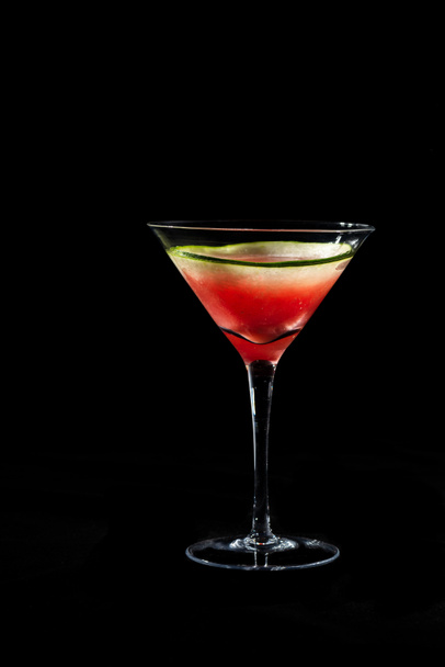Watermelon martini cocktail or mocktail alcohol free - Фото, изображение