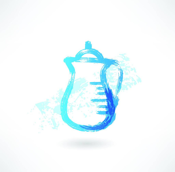 milk jug grunge icon - Vektör, Görsel