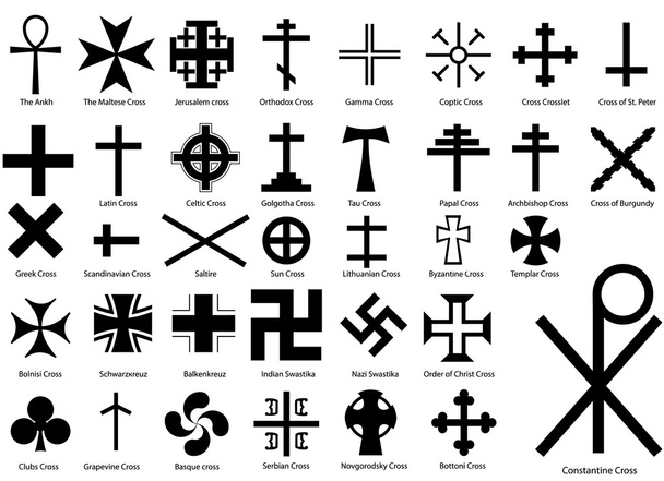Cruces conjunto de ilustración
 - Vector, imagen