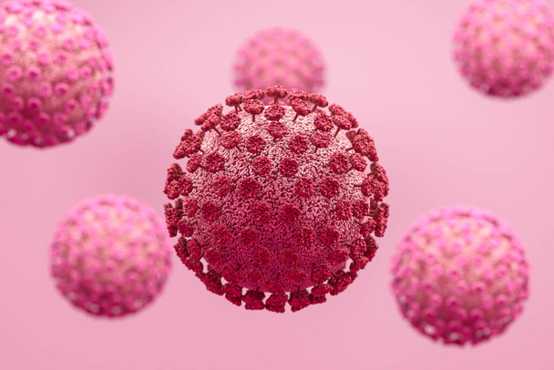 Renderizado 3D del virus Corona
 - Foto, imagen