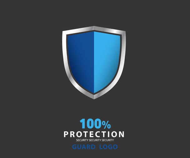 bezpečnostní společnost. vektorový smaragdový štít pro ochranu, vektorová ilustrace - Vektor, obrázek