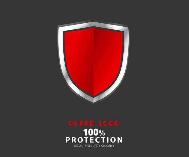 logó biztonsági cég. vektor smaragd pajzs védelemért, vektor illusztráció - Vektor, kép