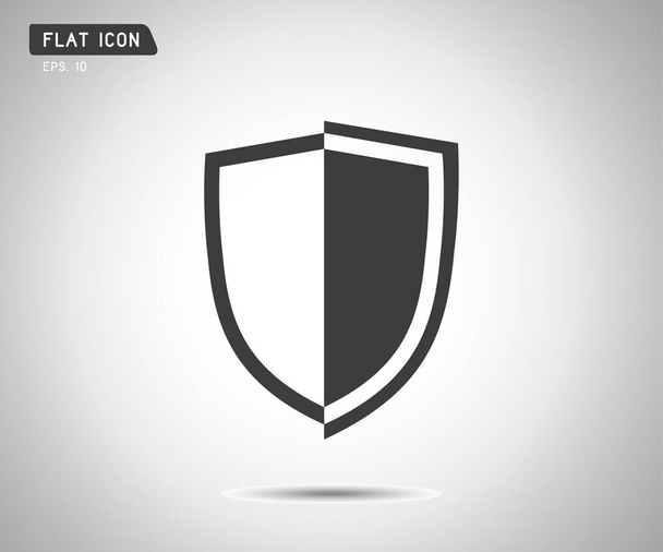 logo beveiligingsbedrijf. vector smaragd schild voor bescherming, vector illustratie - Vector, afbeelding