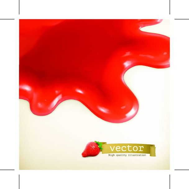 Sweet red vector background - Wektor, obraz