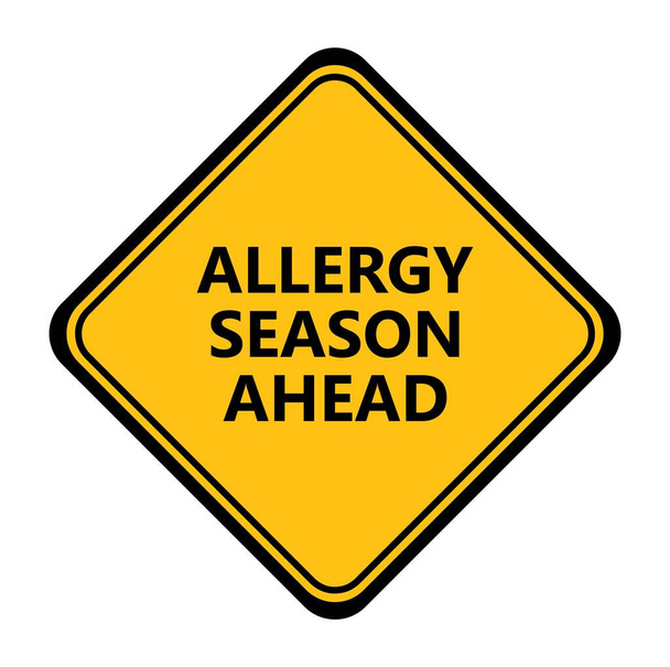 Gelbe Allergie-Saison steht bevor - Vektor, Bild