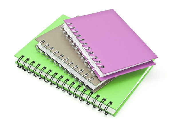 stack of ring binder book or notebook - Photo, Image