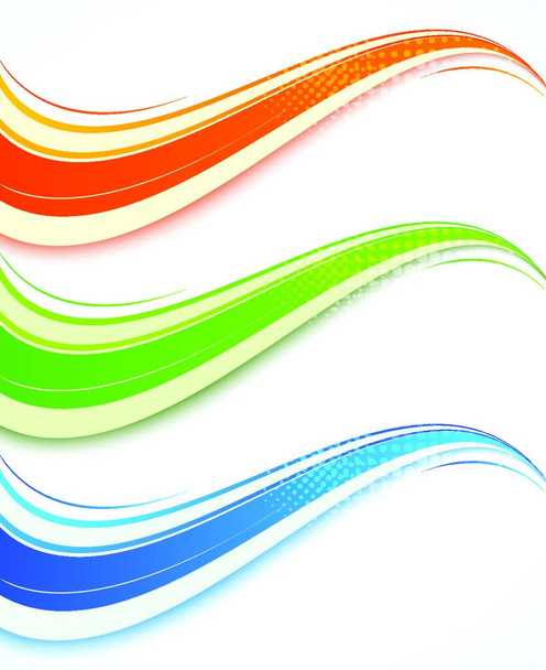 Set of wavy banners. Abstract illustration - Vector, Imagen